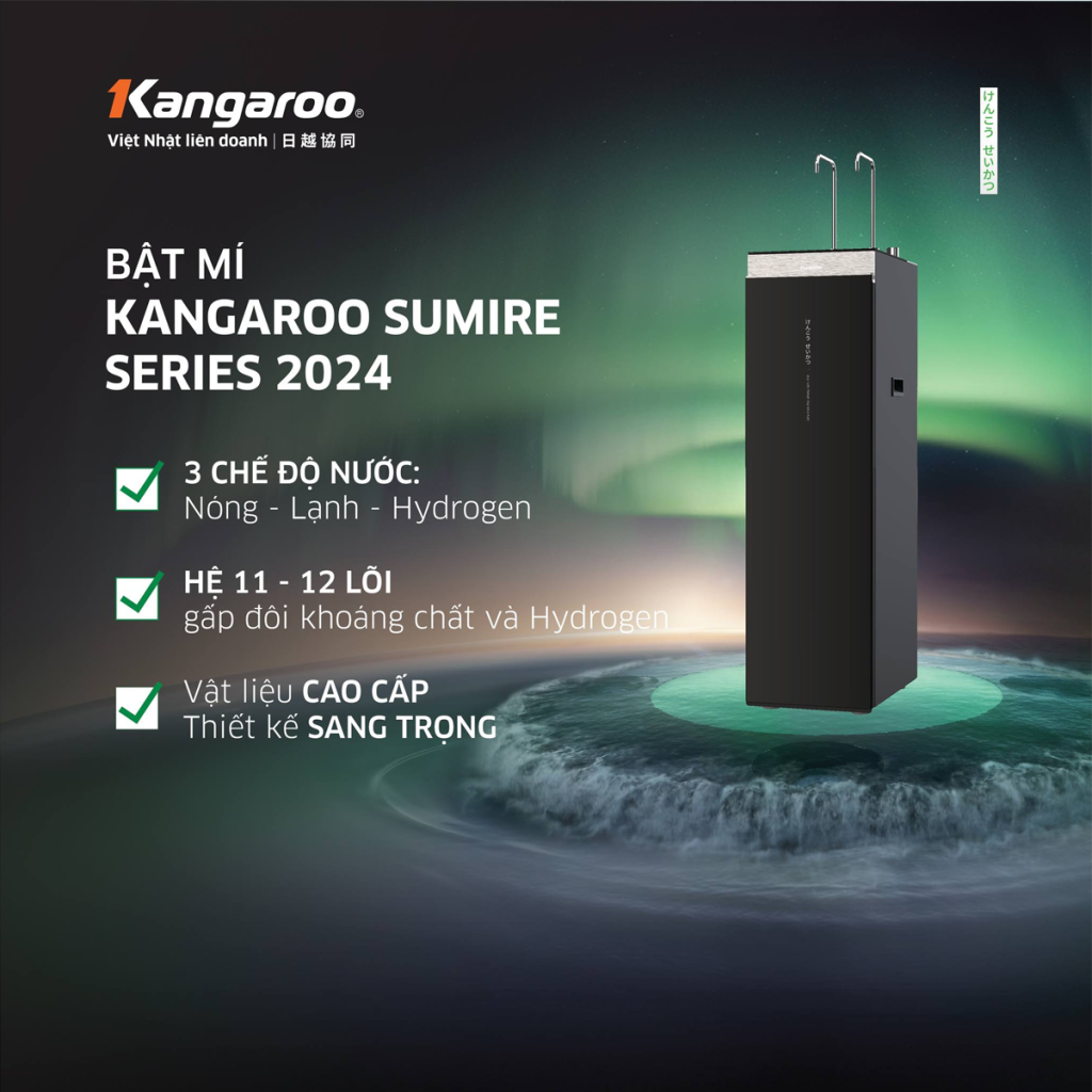 Kangaroo Hưng Thịnh – Tổng Kho Kangaroo Chính Hãng | Máy lọc nước Kangaroo Sumire Series 2024 đạt độ hoàn thiện chưa từng có trước đây