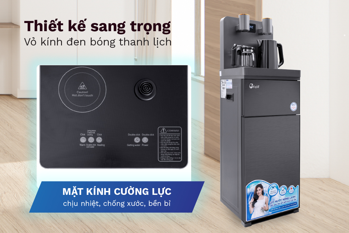 Cây nước nóng lạnh kết hợp bàn pha trà, cafe FujiE TBH1332E