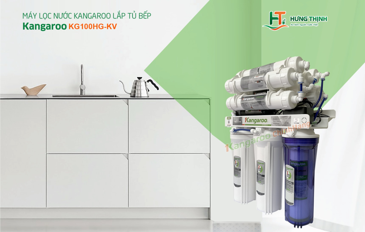 Máy lọc nước Kangaroo Hydrogen KG100HG mang đến nguồn nước sạch, sức khỏe vàng
