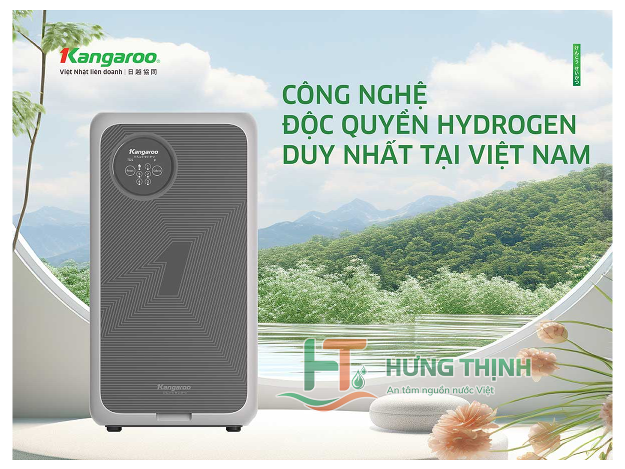 Máy lọc nước Kangaroo Hydrogen KG100US - công nghệ độc quyền hydrogen duy nhất tại Việt Nam