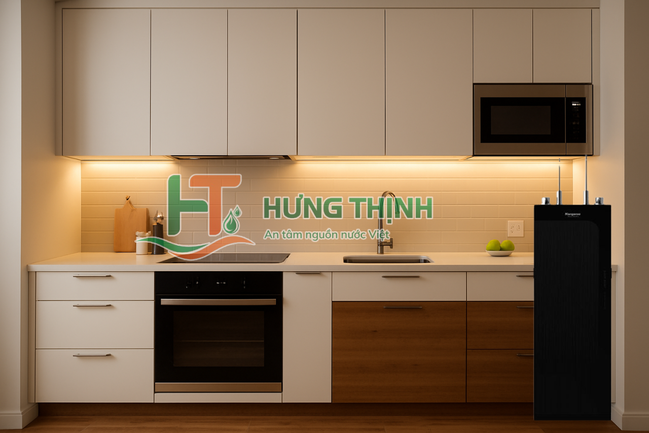 Máy lọc nước Kangaroo Hydrogen KG10A11 có thiết kế kiểu dáng Slim nhỏ gọn