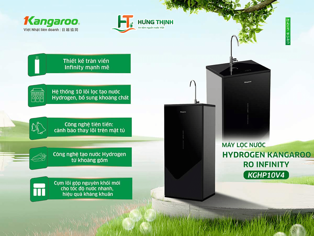 Máy lọc nước Kangaroo Hydrogen Infinity KGHP10V4