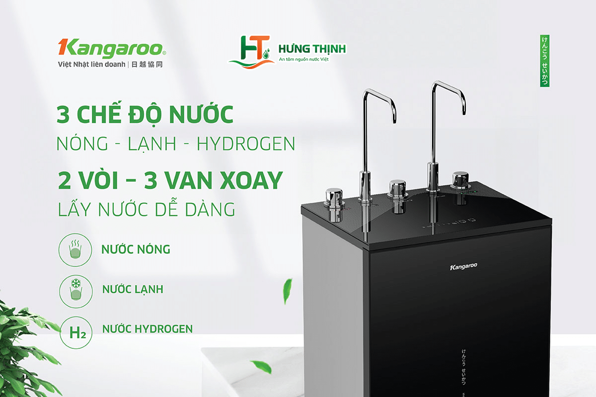 3 chế độ nước Nóng – Lạnh – Hydrogen