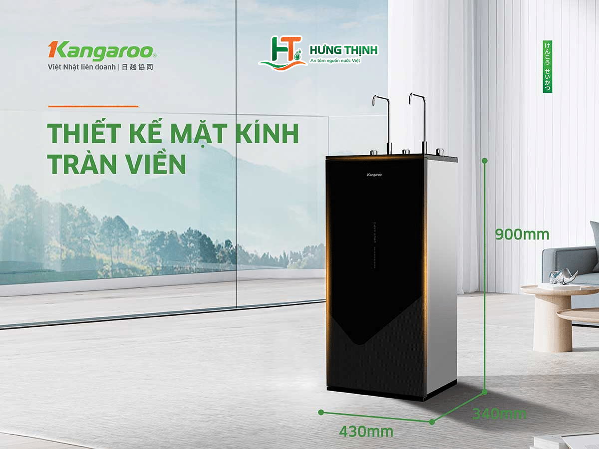Kangaroo KGHC10V6 có mặt kính tràn viền vô cực