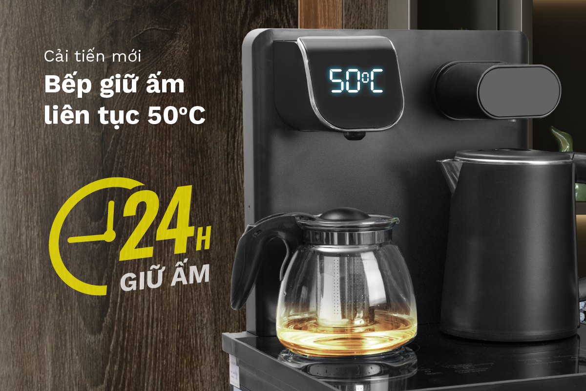 Cây nước nóng lạnh kết hợp bàn pha trà, cafe Fujihome TB110E