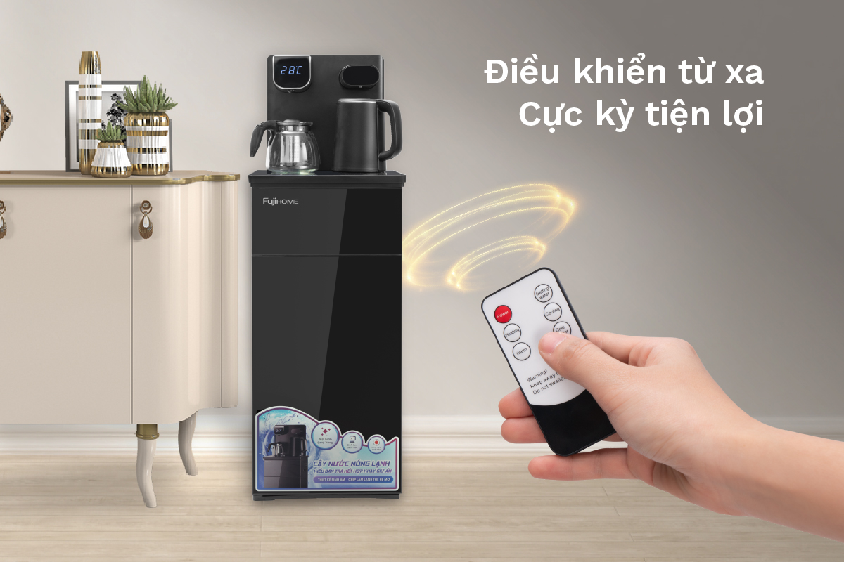 Cây nước nóng lạnh kết hợp bàn pha trà, cafe Fujihome TB110E