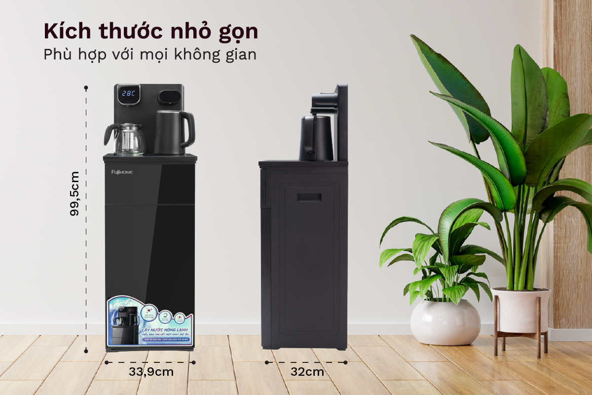 Cây nước nóng lạnh kết hợp bàn pha trà, cafe Fujihome TB110E