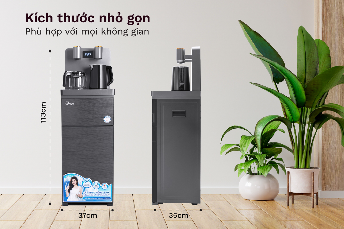 Cây nước nóng lạnh kết hợp bàn pha trà, cafe FujiE TBH1332E
