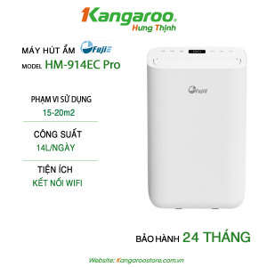 Máy Hút Ẩm Dân Dụng FujiE HM-914EC Pro Kết Nối Wifi