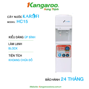 Cây nóng lạnh úp bình Karofi HC15