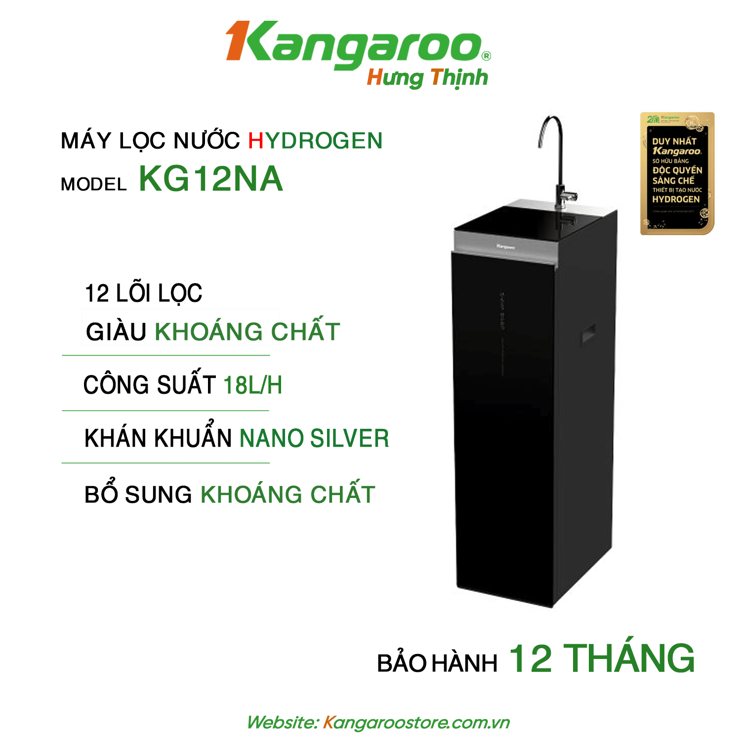 Máy lọc nước Kangaroo KG12NA