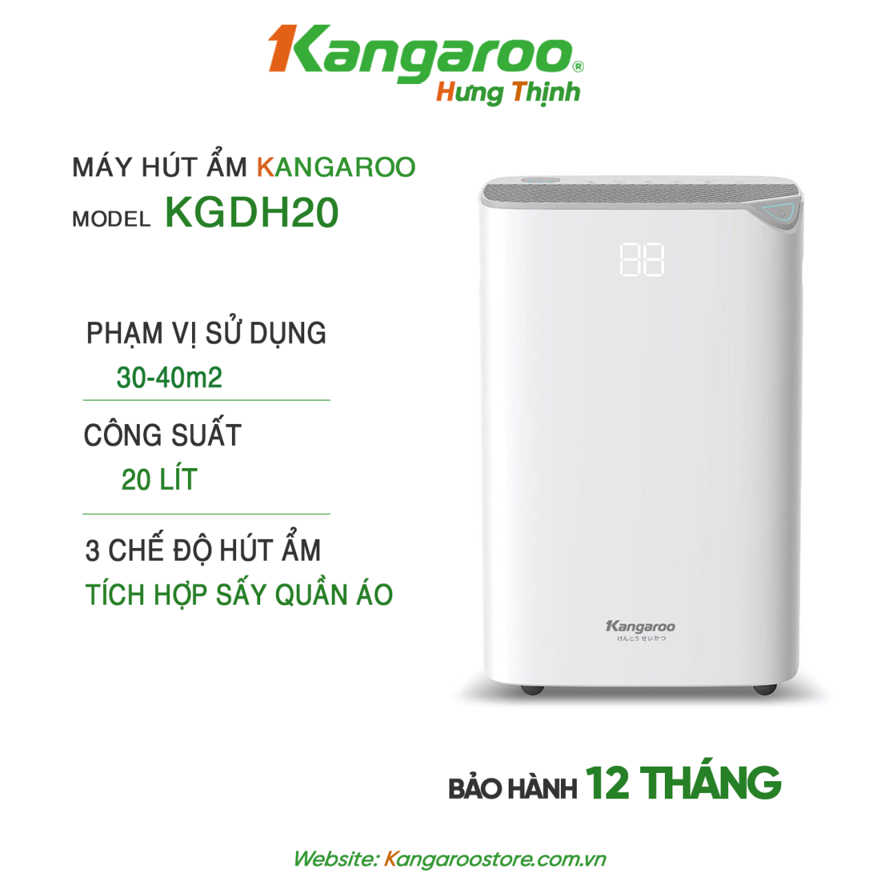 Kangaroo Hưng Thịnh – Tổng Kho Kangaroo Chính Hãng | Top 4 máy hút ẩm Kangaroo tốt nhất thị trường năm 2025