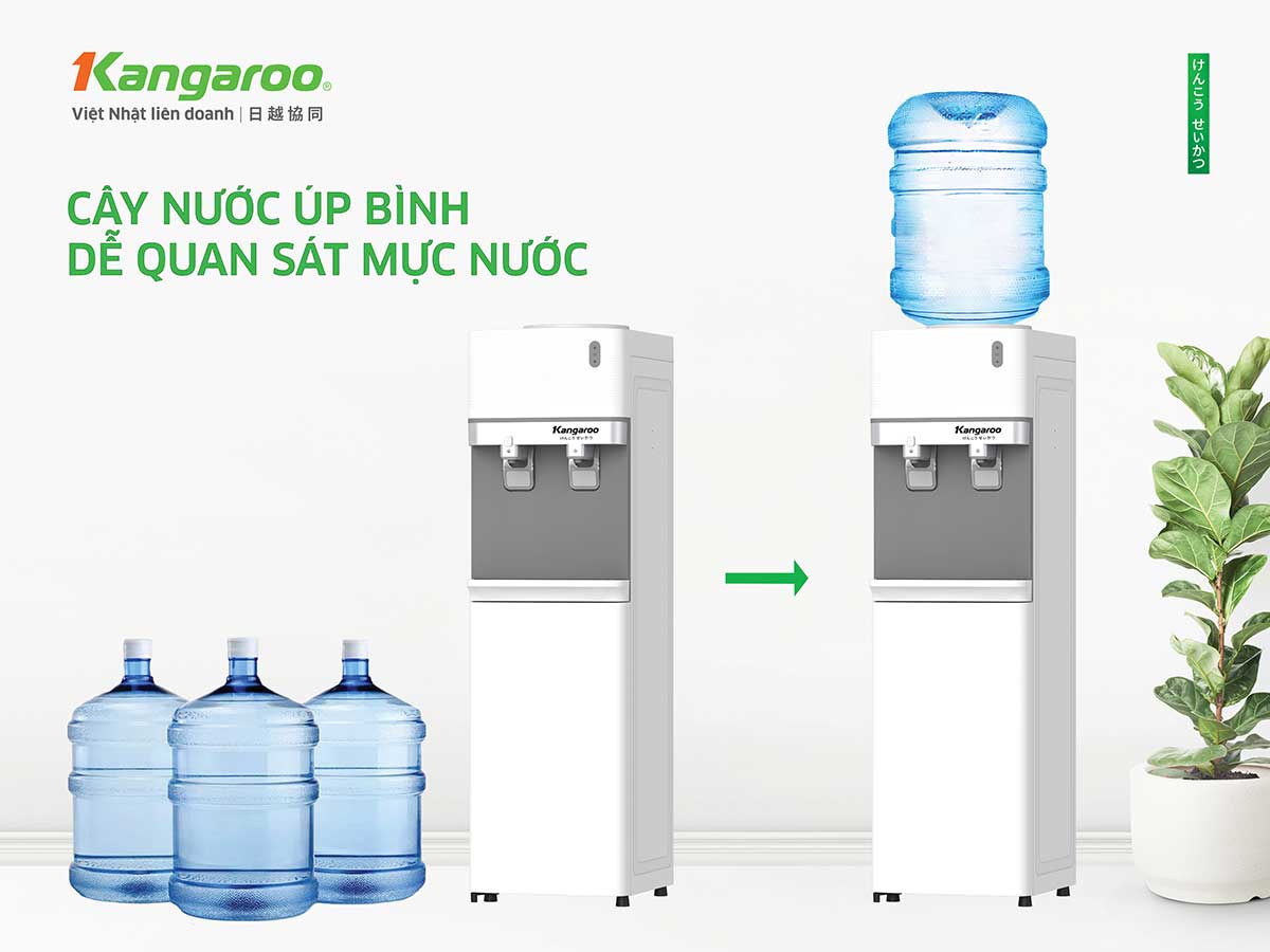 Cây nước nóng lạnh Kangaroo KG35A2 - Cây úp bình