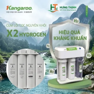 Máy lọc nước Kangaroo KGHP10K2 được trang bị cụm lõi lọc nguyên khối