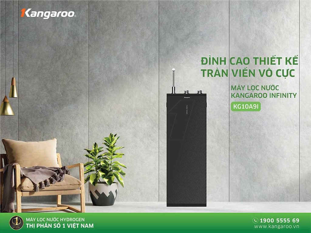 Máy lọc nước Kangaroo Hydrogen Infinity nóng lạnh KG10A9I