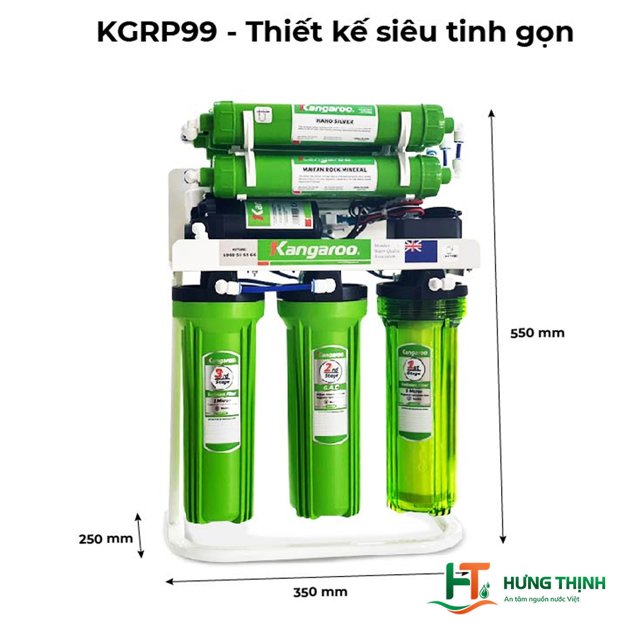 Máy lọc nước Kangaroo KGRP99 thiết kế nhỏ gọn