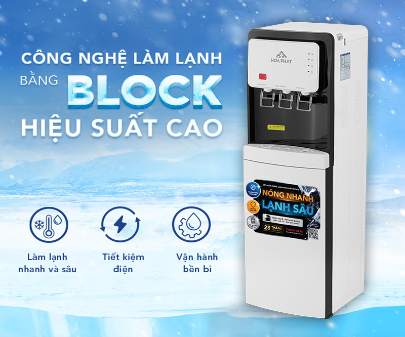 Cây nước nóng lạnh HHC363 làm lạnh Block hiệu suất cao