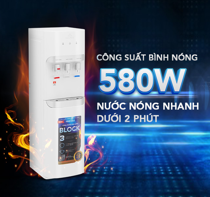 Cây nước HHC383 làm nóng trong 2 phút