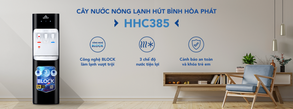 Cây nước nóng lạnh hút bình HHC385