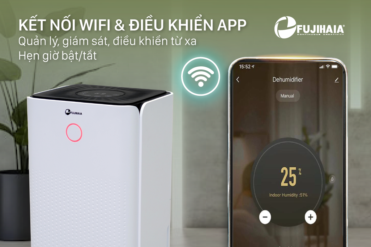 Máy hút ẩm dân dụng Fujihaia DH12W