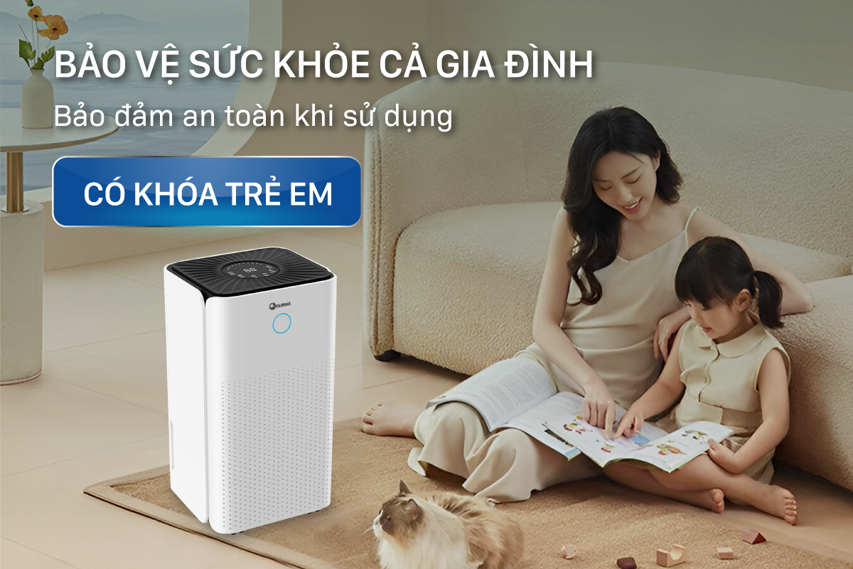 Máy hút ẩm dân dụng Fujihaia DH12W