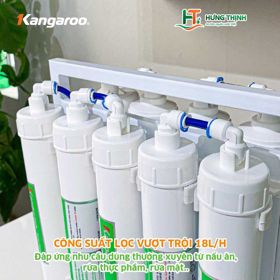 Máy lọc nước để gầm Kangaroo KGHP66 công suấ lọc vượt trội 18l/h