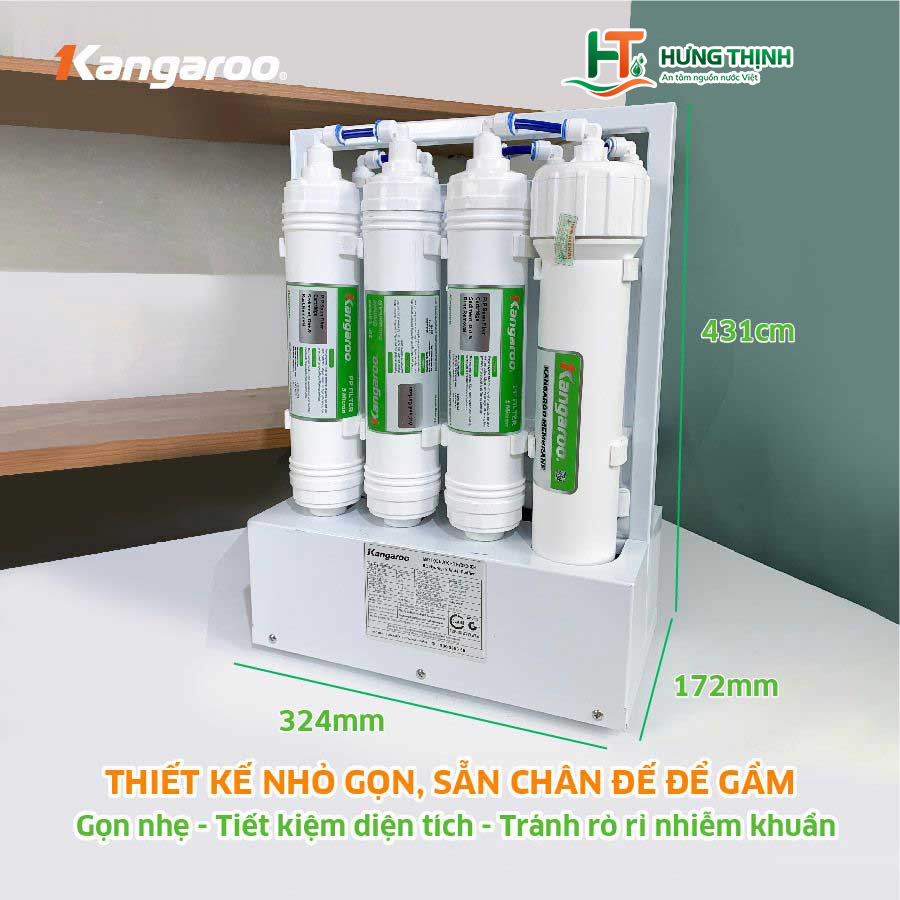 Máy lọc nước để gầm Kangaroo KGHP66 thiết kế nhỏ gọn
