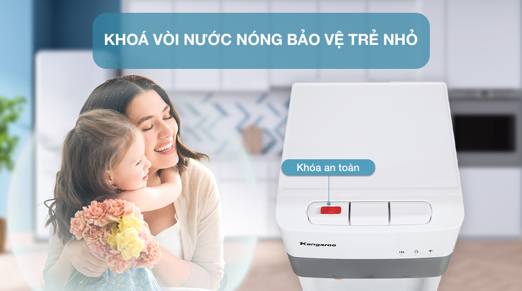 Chế độ an toàn - Cây nước nóng lạnh Kangaroo KG56A3