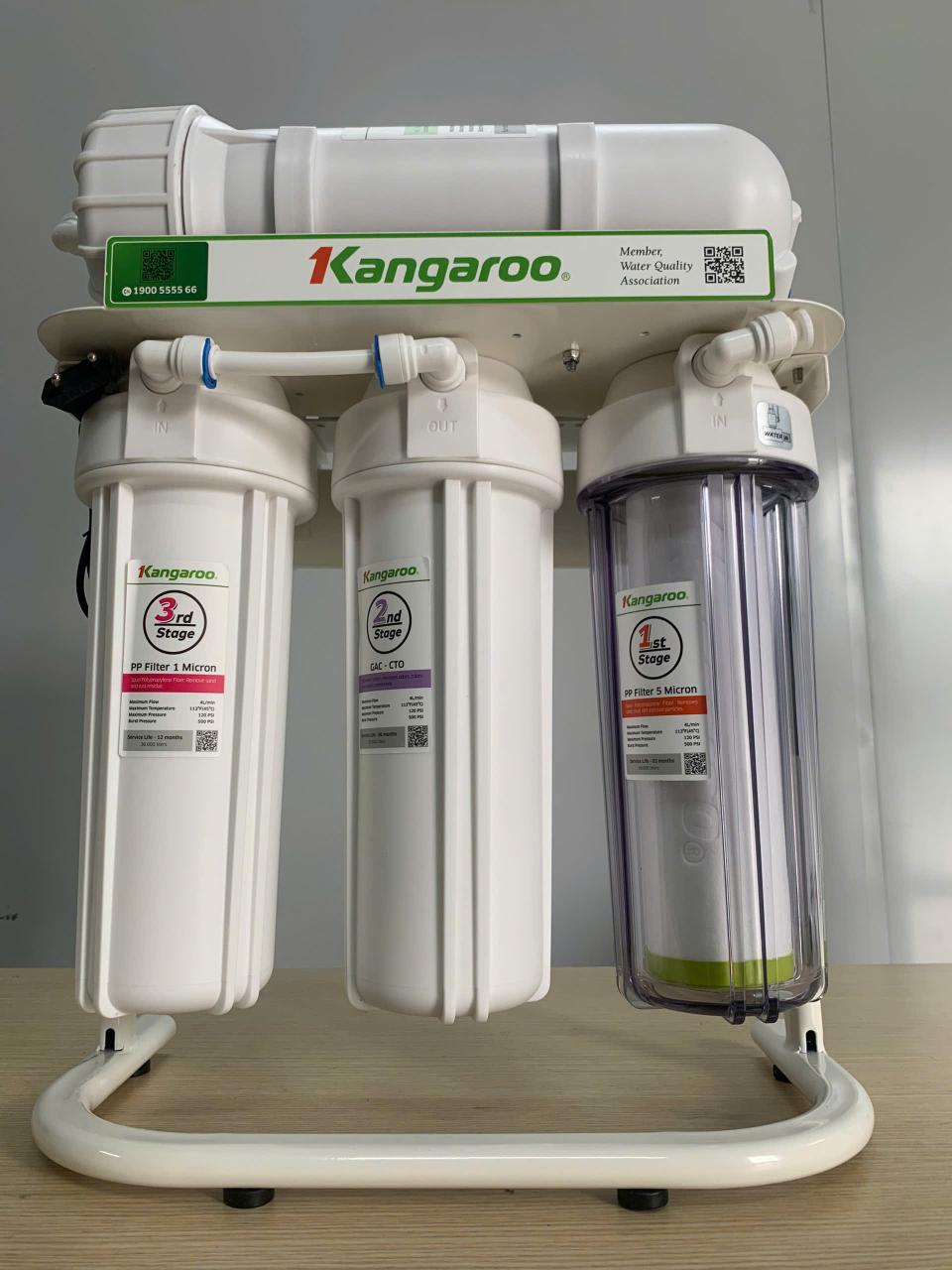Bộ lọc thô 1,2,3 máy lọc nước Kangaroo KG400ESGUK5