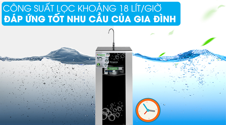 Công suất khoảng 18 lít/giờ