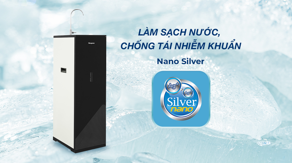 Máy lọc nước RO Kangaroo KG116I 10 lõi - Kháng khuẩn Nano Silver