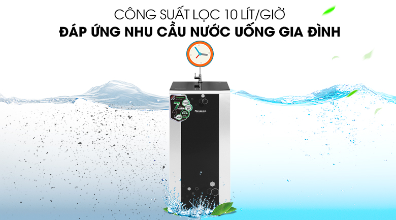  Máy lọc nước RO Kangaroo KG88AVTU 7 lõi có công suất lọc 10l/h