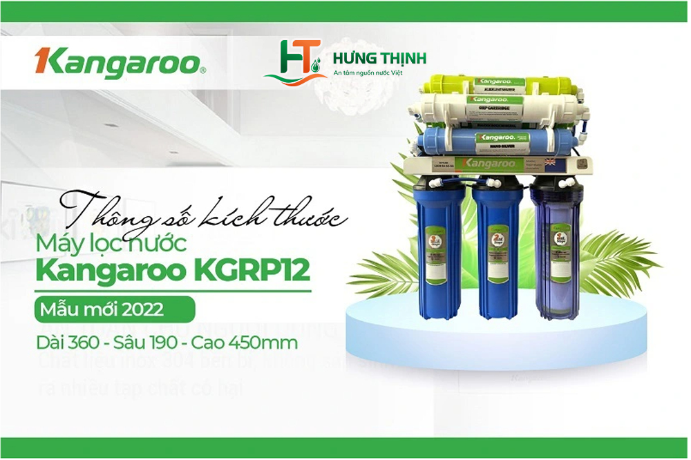 Máy lọc nước Kangaroo âm tủ thiết kế nhỏ gọn