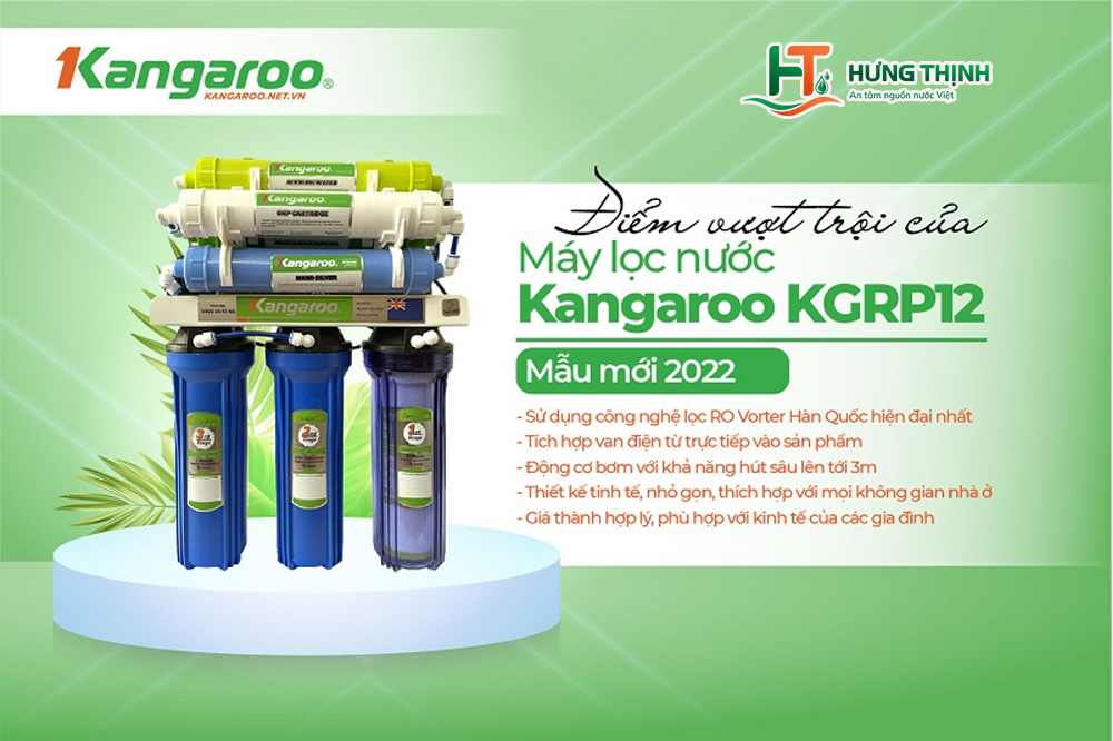 Máy lọc nước Kangaroo KGRP12 - 9 lõi không tủ