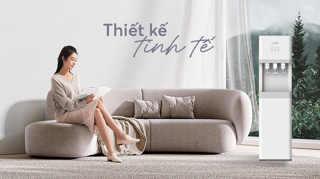 Cây nước nóng lạnh nguội Karofi HCV208 - Thiết kế tinh tế 
