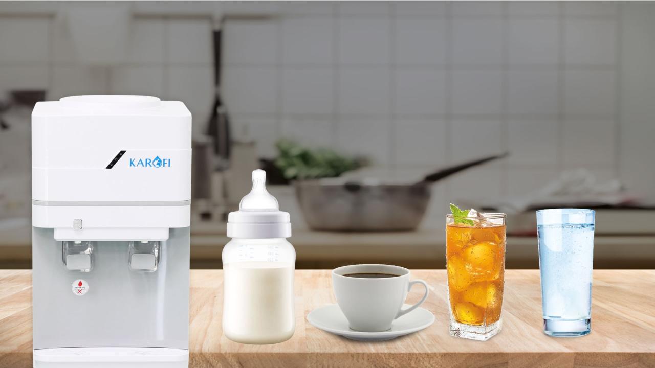Cây nước nóng lạnh úp bình Karofi HC15- 2 chế độ nóng lạnh đáp ứng nhu cầu sử dụng