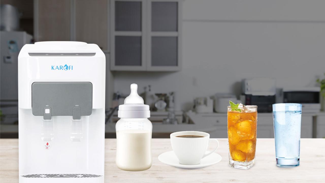 Cấy nước nóng lạnh Karofi úp bình HC16 đáp ứng nhiều nhu cầu sử dụng