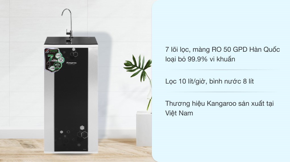 Máy lọc nước RO Kangaroo KG88A VTU 7 lõi