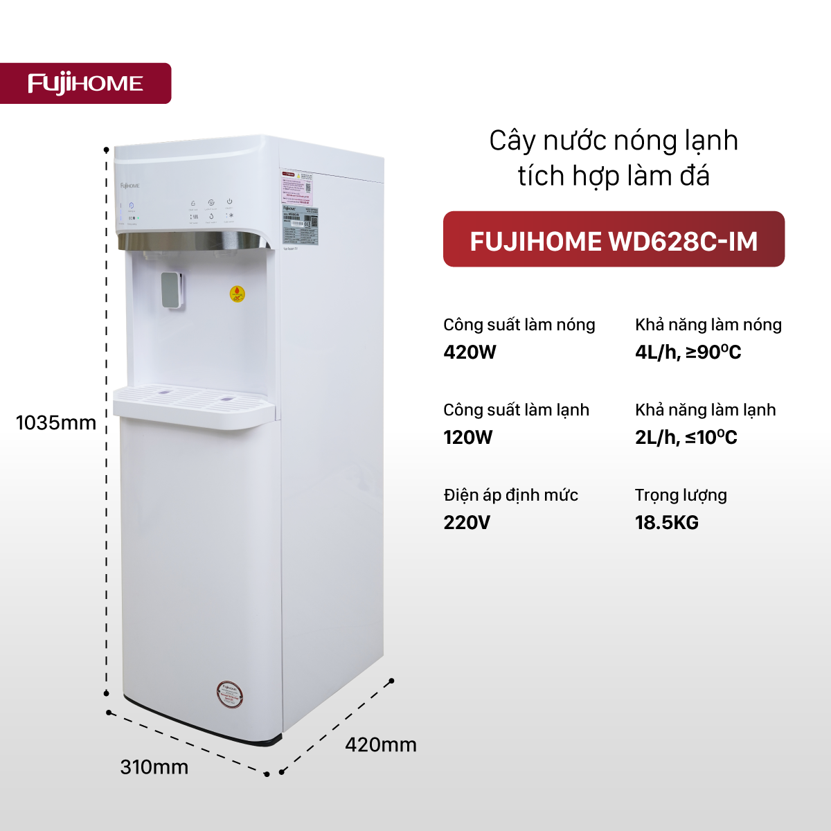 Cây nước làm đá Fujihome