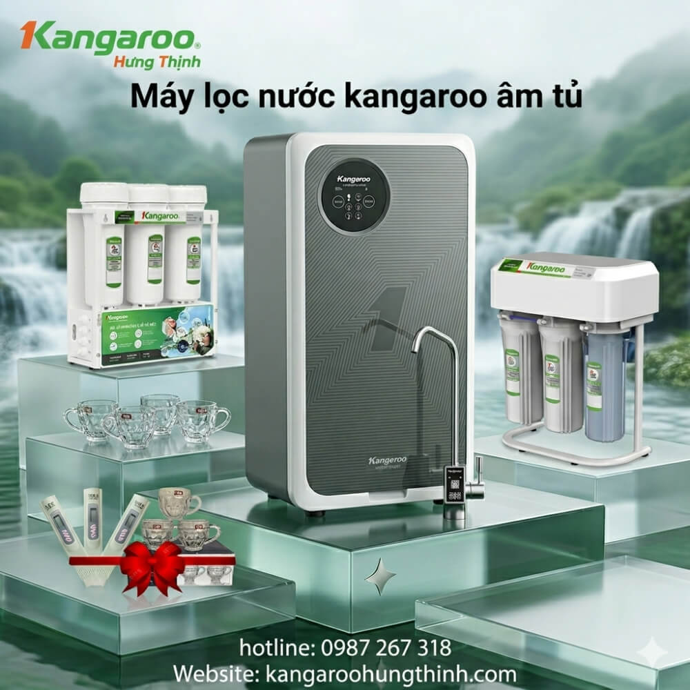 máy lọc nước kangaroo âm tủ để gầm
